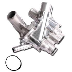 Mitzone 001-1206alu Automotive Engine Coolant Thermostat Housing Assembly Compatible With