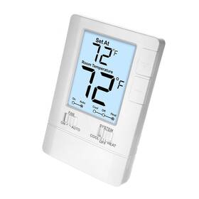 Miuputake 607607717135 Thermostat For Home Non-programmable Single-stage Systems 1 Heat/1 Cool Eas