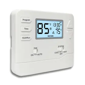 Miuputake 607607717180 Programmable Thermostat For Home Conventional 0.98 Inch D X 4.72 W 3.86 H White
