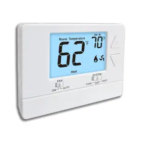 Miuputake 635403033319 Nonprogrammable Thermostat For Home Single-stage Systems Digital Energy-sav Inch