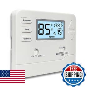 Miuputake B0dyngvqg3 Programmable Thermostat For Home Conventional Single-stage Systems 5-1-1 Day Pro