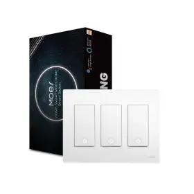 Xh-us3-mg Moesgo 2nd Generation Wifi Smart Light Switch 3 Way Wall Swi... Fast Ship