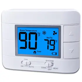 B0cdc2zfz2 Mroinge Non-programmable Thermostat Single Stage 1h/1c With Room Temperature Display