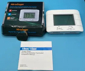 M701 Mroinge Digital Non Programmable Thermostat For Home - Single Stage 1h/1c