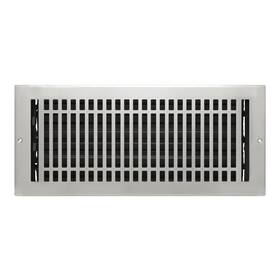 Naiture.com Live In Nature W010410bk Louvered Wall Register Contemporary Style Stainless Steel With Dampe