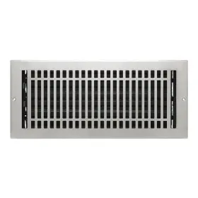 W010614bn Naiture.com Live In Nature Louvered Wall Register Contemporary Style Stainless Steel With Dampe