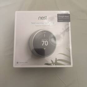 Nest 1909rs6 Learning Thermostat 3rd Gen Stainless Steel Wifi Alexa Compatible