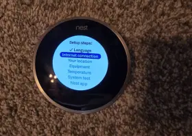 Nest 854448003006 Google Thermostat 02a Black/silver 2nd Gen