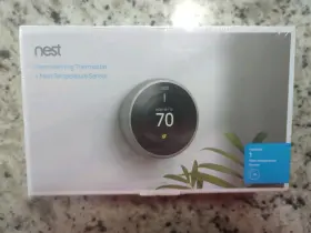 Bh1253-us Nest Bh1253us Brand New Bnib Google Thermostat Sensor Silver With 1 Temp