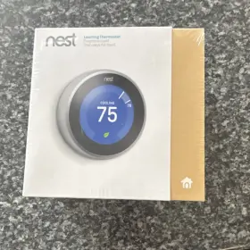 Nestthermo3 Nest Learning Thermostat Programmable Smart Wi-fi Stainless Steel