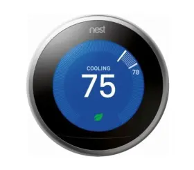 T300577 Nest 3rd Generation Learning Stainless Steel Programmable Thermostat Open Box