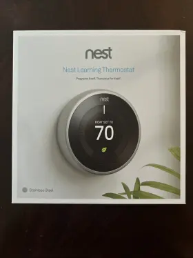T3051us Nest Learning Thermostat Stainless Steel