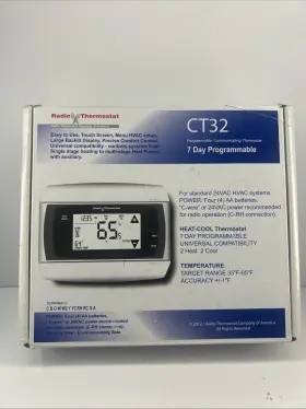 Ct32e.b Newhouse Lighting Radio Thermostat Ct32 7-day Programmable Z-wave Enabled New