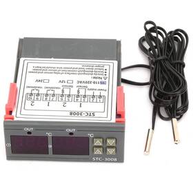 Nitrip Nitripfbd31o6pmx-03 Stc-3008 Dual Display Ntc Probe Sensor Digital Temperature Thermostat Co