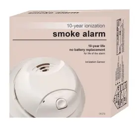0827b Nobrand Ionization Smoke Alarm With 10-year Sealed Tamper-proof Battery