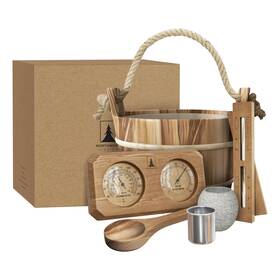 Northwood Sauna Ns8b Accessories Kit - Handmade From Canadian Red Cedar Wood Core Set Buc