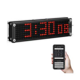 Nphmbm Yh-j001-b2-red Wifi Clock Digital With Seconds Smart Matrix Auto Sync ... Fast Ship