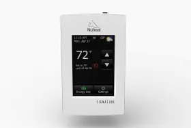 Ac0055 Nuheat Signature Programmable Dual-voltage Thermostat Wifi Touchscreen Interface