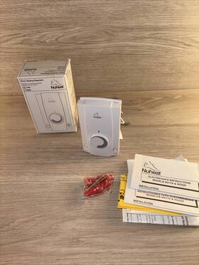 Nuheat Ndg6220 Ndg6110 White 110v Floor Heating Regulator Thermostat Rotary Dial New