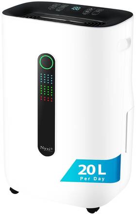 Nyxi 683607 4 500 Sqft / 50 Pints Compressor Dehumidifier Smart Digital Humidity Co