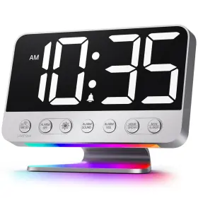 U2-sv-001 Odokee Digital Alarm Clocks For Bedrooms Large Bold Number 5 Brightness Dimmer - Ea