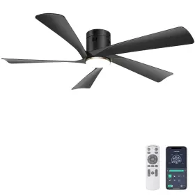 Glx063 Ohniyou 52 Inch Low Profile Ceiling Fan With Lights Remote And App Control Mode