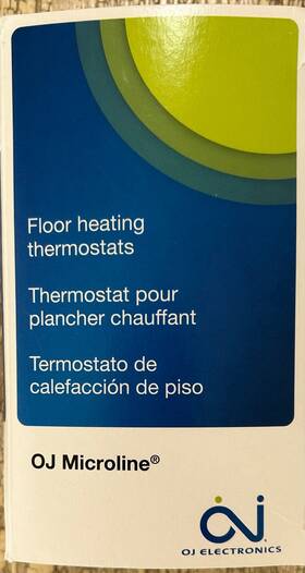 Oj Electronics W-udg-4999 Heatizon Udg-4999 Thermostat For Heating Floor And Room Senor