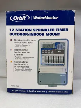 57012 Orbit New Watermaster 12 Station Sprinkler Timer Outdoor/indoor Mount