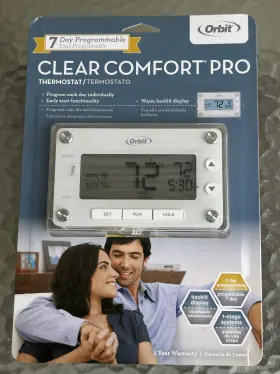 83521-03 Orbit Brand New Sealed Clear Comfort Pro Thermostat 7-day Programmable