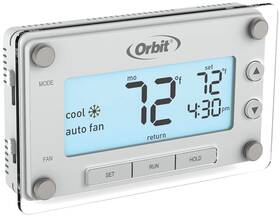 Orbit B01d16hafw 83521 Clear Comfort Programmable Thermostat Large Easy-to-read Display Whi