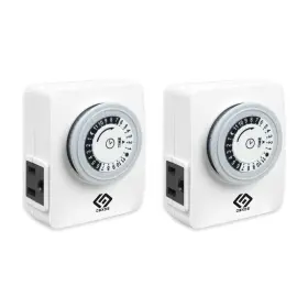 30-minute Oskos Himt12c Indoor 24-hour Mechanical Outlet Timer Intervals 2 Grounded