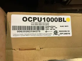 Ocpu1000bl Ouellet 500w/1000w 1000w/750w 240/208v White New