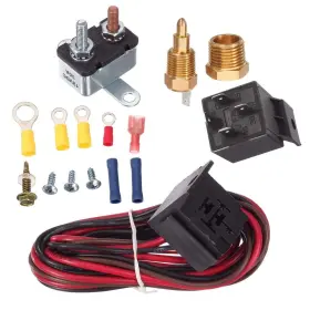 Grqv-0774524668 Partssquare 175-185 Degree Electric Cooling Fan Thermostat Kit Temp Sensor Temperature Sw