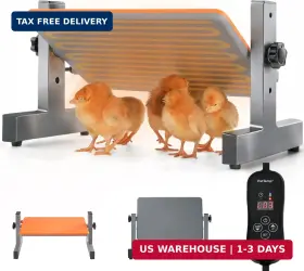 Tt304-1 Pettemp Smart Chick Brooder Heater With Digital Temp And Timer Adjustable Height Angle