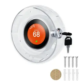 Wkhyx001 Pilispark Round Thermostat Lock Case With Key Upgraded Cover White One