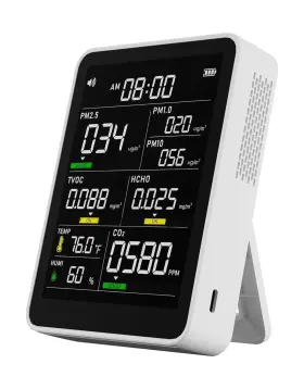 Pinotec 717012993533 9-in-1 Professional Indoor Air Quality Monitor Portable Pm2.... Fast Ship