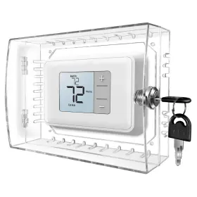 Wellweare002 Pkliyh Universal Large Thermostat Lock Box-thermostat Cover With Key Clear Small The