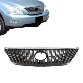 1200113 Plesiu Titanium Plus Autoparts New Front Gray Grille Chrome Assembly Compatible With