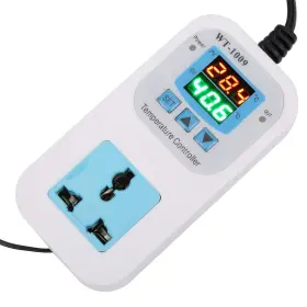 Pocreation0ypsq3zmh55839-12 Pocreation Wt-1009 Digital Temperature Controller 2-stage Outlet Thermostat