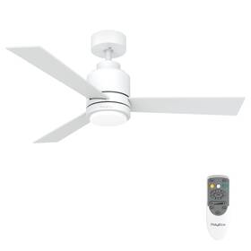 Polyeco 768486923137 48 Inch Ceiling Fans With Lights Remote Control Matte White Fan With