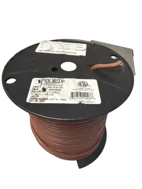 Therm18-8c Priority Wire Therm18-8c/br 250ft Southwire 18/8 Solid Copper Thermostat Hvac 18awg 8/c Plenum White Usa