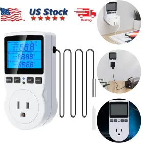 R5t1ea1db2c3b Pro Outdoor Us 10xdigital Thermostat Outlet Plug Temperatures Controller Socket Heating Cooling