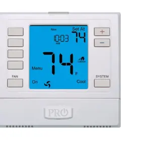 T755 Pro1 Iaq 662766470017 3 Hot/2 Cold 7 Day Thermostat With 4sqinch Screen White