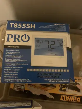 T855sh Pro1 Iaq Universal Light Commercial Or Residential Thermostat