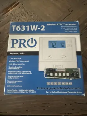 T631w-2 Pro1 Pro 1 Thermostat New In Box