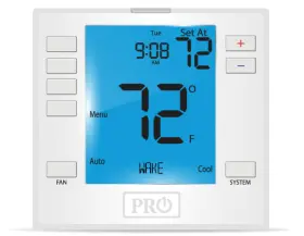 T755b2 Pro1 Model 755 Programmable Thermostat - Batteries And Mounting Bracket Included