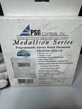 Psg Controls Tdap-ps24-ah22-cb Medallion Series Programmable Service Watch Thermostat Tdaps24-ah22-cb