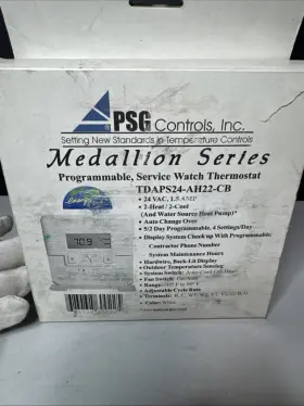 Tdap-ps24-ah22-cb Psg Controls Medallion Series Programmable Service Watch Thermostat Tdaps24-ah22-cb