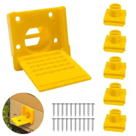 Pamz-045 Puanticn Bee Hive Entrance Reducer 6 Pack Plastic Beehive Yellow Po