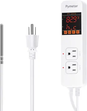 Pymeter 313109861879 Attic Fan Thermostat Controller Temperature Switch Plug Outlet For Seedlings Ge